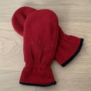 Red Fleece Mittens